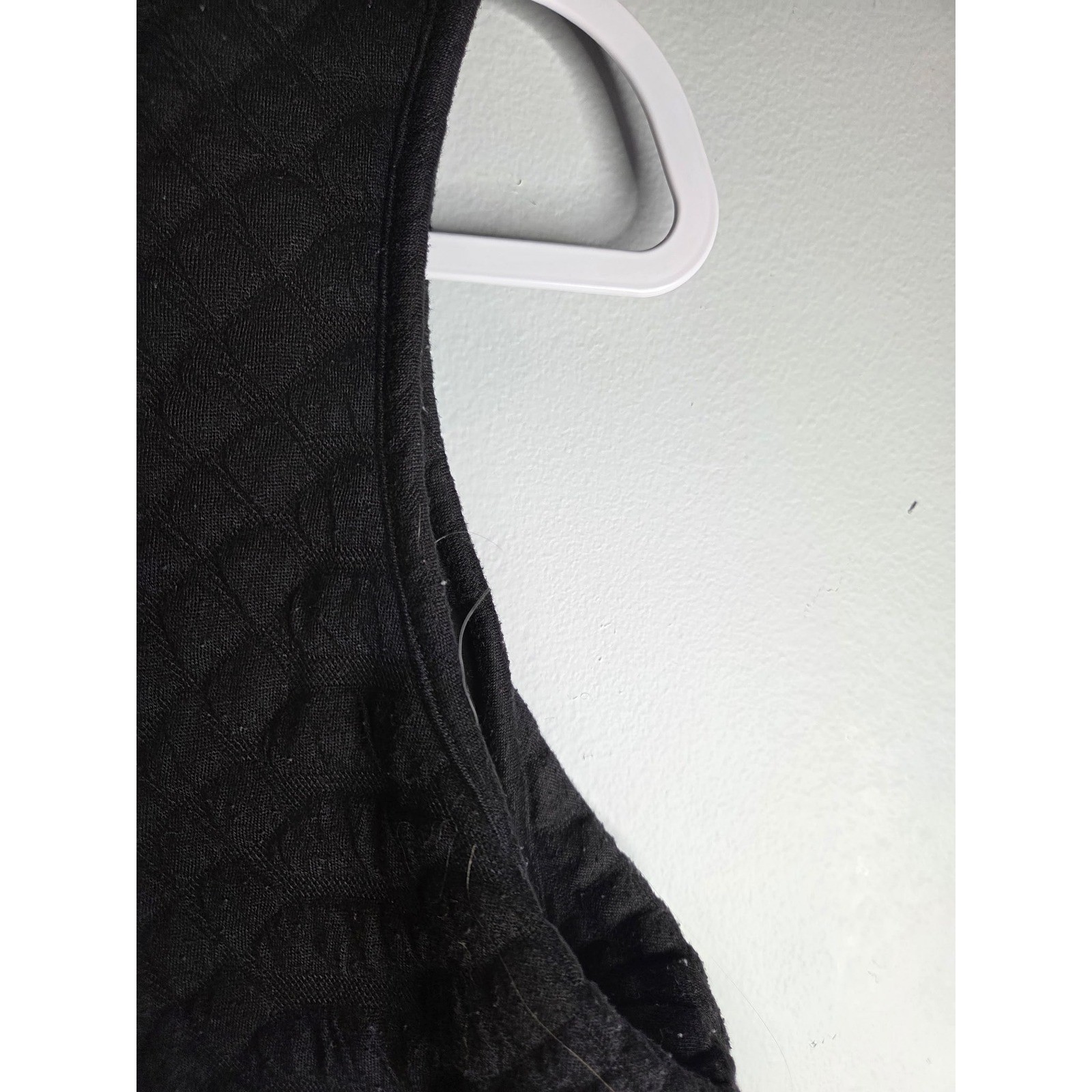 New Direction Womens Black Quilted Snakeskin Textured Full Zip Vest Size L