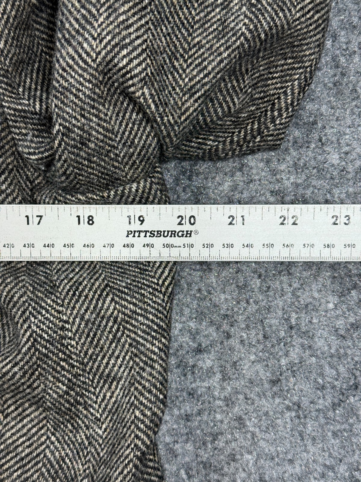 Boden British Tweed By Moon Women’s Blazer 14R Black Herringbone Pockets Jacket