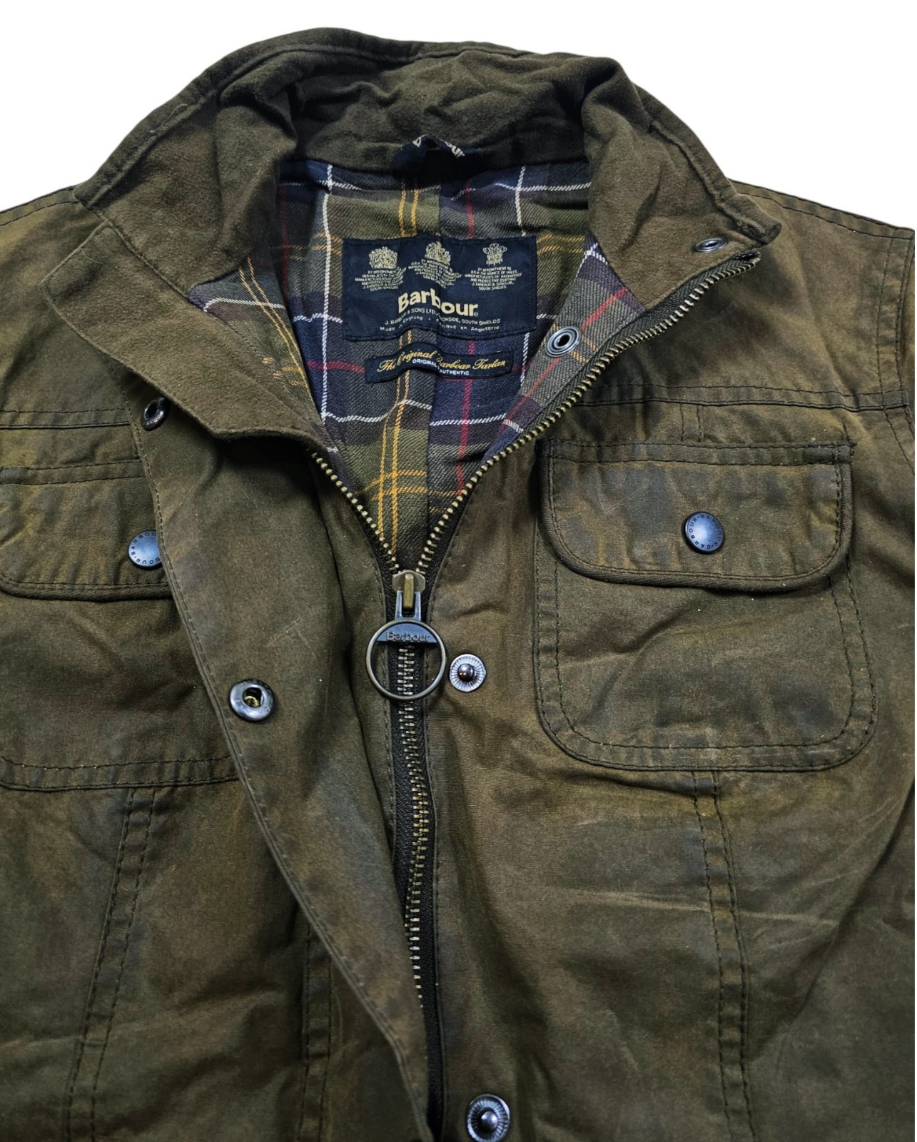 HOT Women’s BARBOUR L1091 LADIES UTILITY PARKA LINED OLIVE WAX Jacket 10UK 6US S