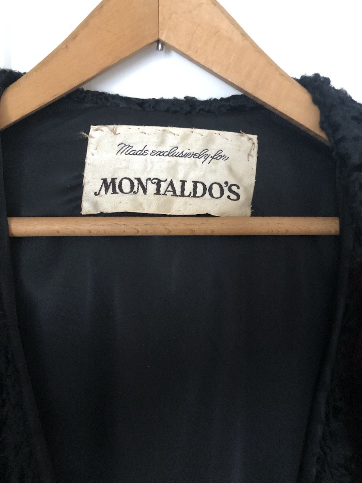Vintage Montaldo’s Cropped Coat Crafted From Persian Lamb, Mink Collar & Cuffs