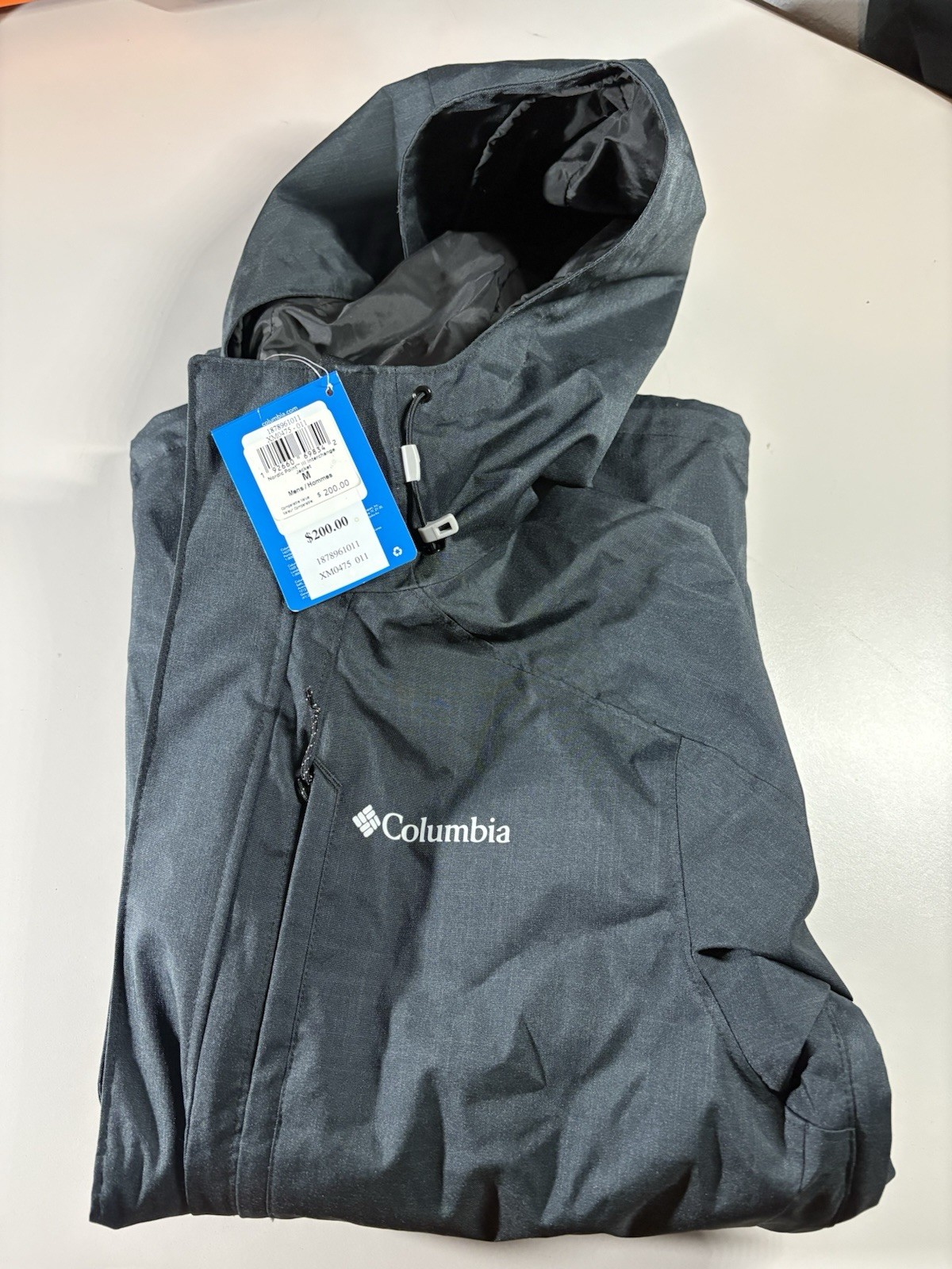 Columbia Nordic Point Interchange Jacket Womens M Black Hooded Omni Heat NEW