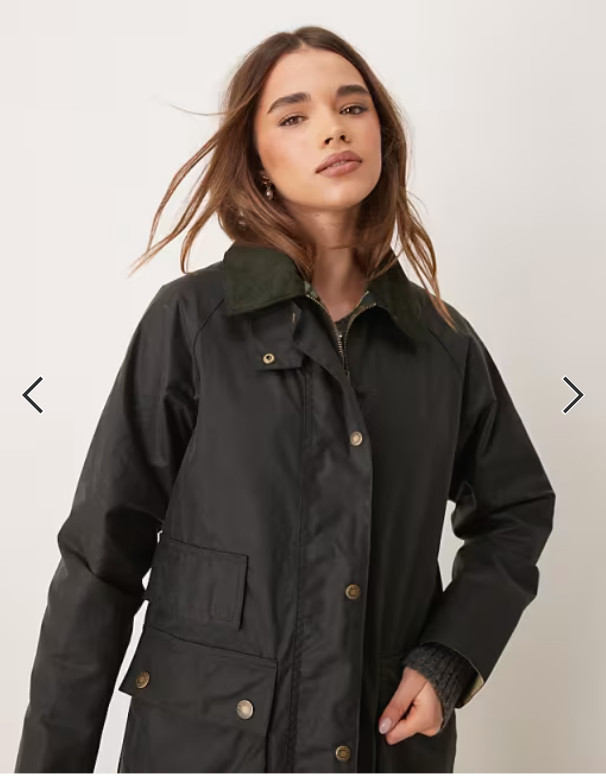 Barbour TAIN Waxed Cotton Jacket in Sage/Ancient MSRP$468 British Elegance