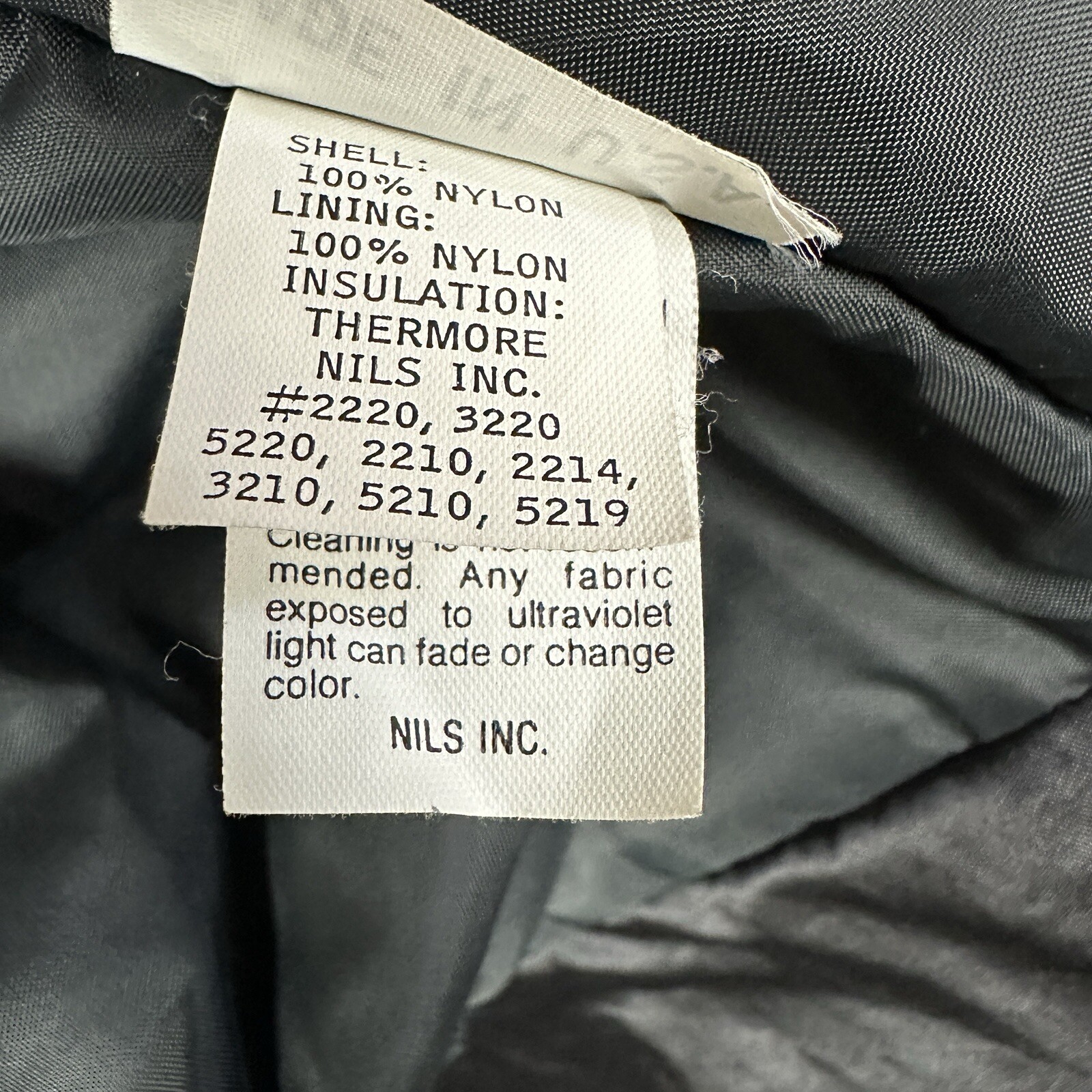 Vintage 1980’s NILS Women’s Batwing Ski Jacket Size 10 Black Nylon Made In USA