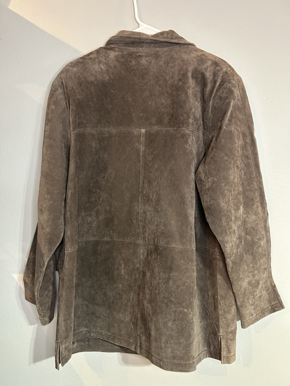 Jessica Holbrook Leather Jacket Large Vintage Y2K / 90s Brown Suede