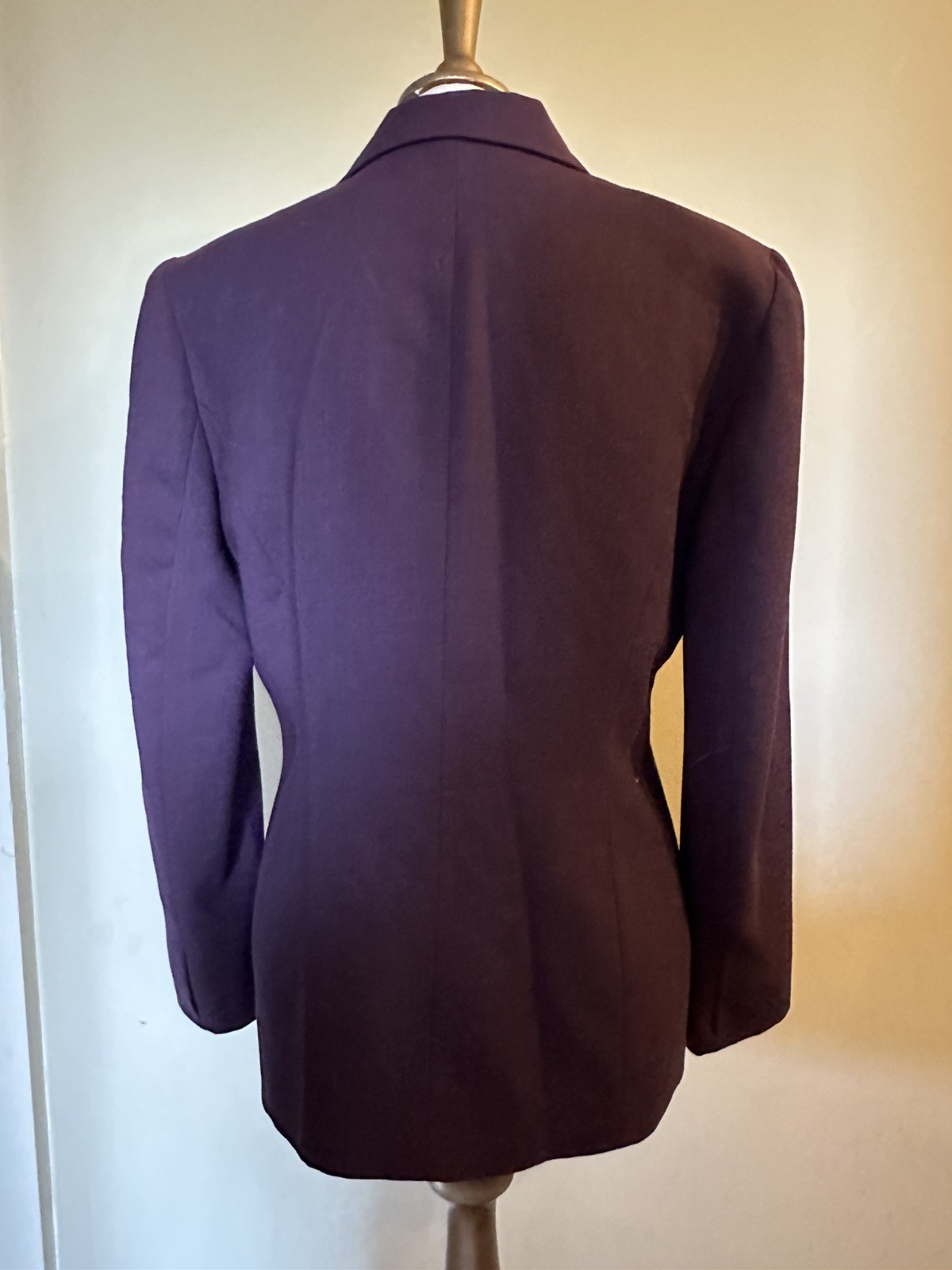 Principles pure new wool Blazer Jacket purple/ plum Uk 12 lined with pockets VGC