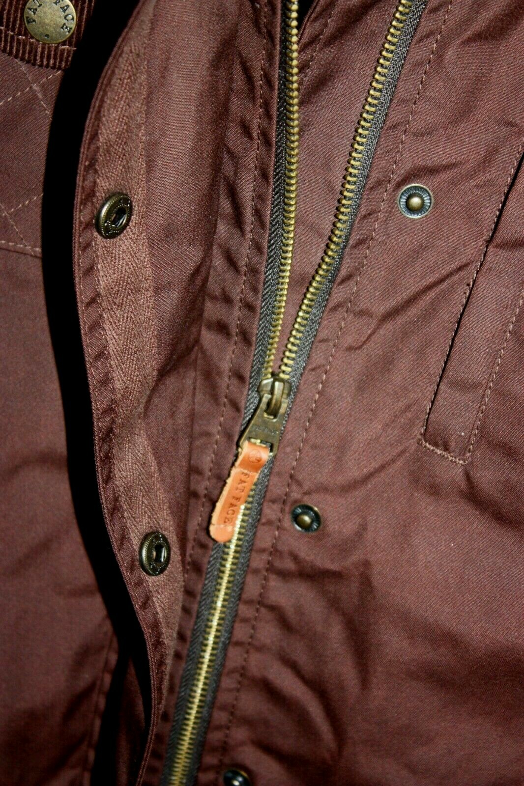 FAT FACE United Kingdom women’s Sussex Brown rain coat jacket size 8