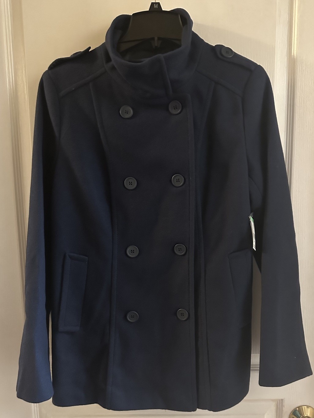 BONGO WOMENS PEACOAT DARK NAVY NEVER WORN WITH TAG SIZE MEDIUM