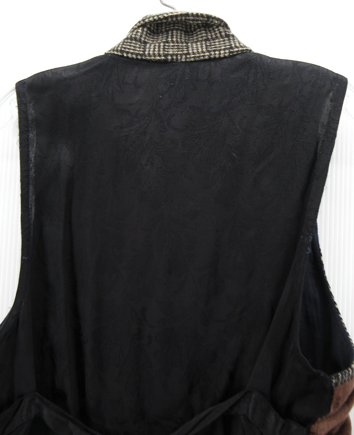 VINTAGE April Cornell Waistcoat Vest Women Small Purple Velour Wool Patchwork *