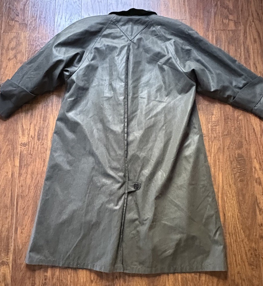 Vintage Dark Green London Fog Coat Womens 8P Trench Zip Liner Classic Academia