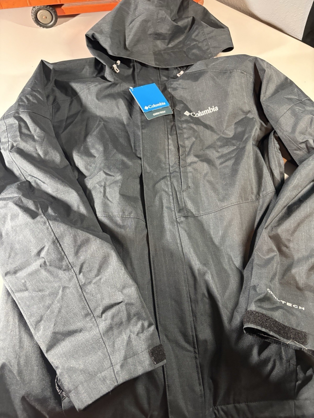 Columbia Nordic Point Interchange Jacket Womens M Black Hooded Omni Heat NEW