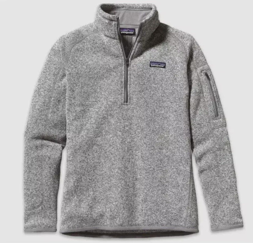 Patagonia Better Sweater 1/4 Zip Fleece Birch White Women’s Size S