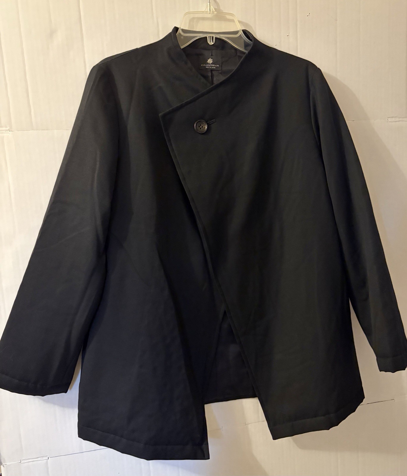 Nuno Co Ltd Japan Jacket Black Wool Size Small