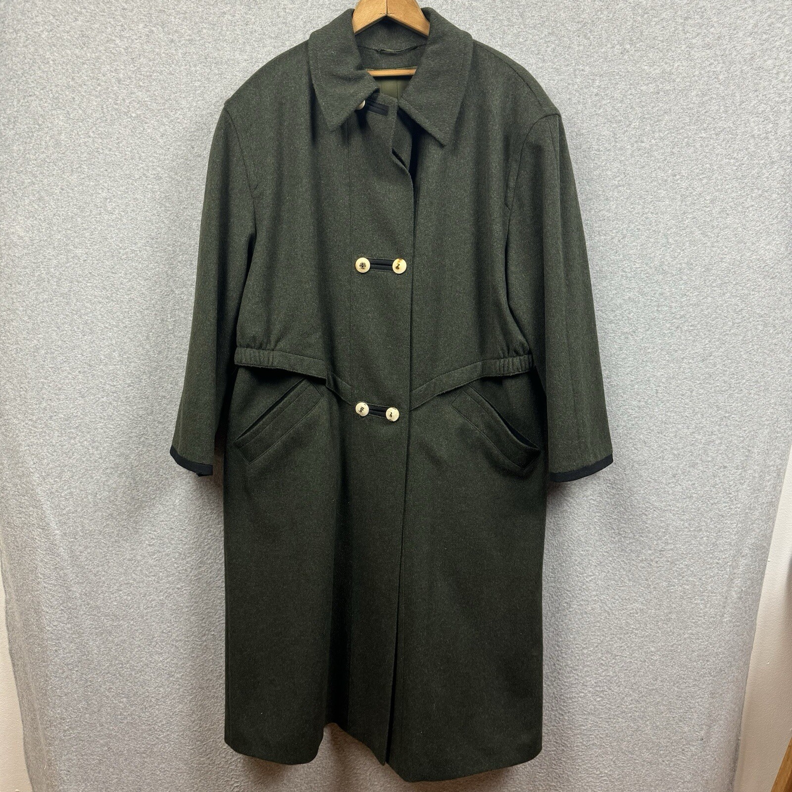 Lodenfrey Austria Caped Overcoat Jacket Women’s 20 XL Wool Alpaca Long Coat