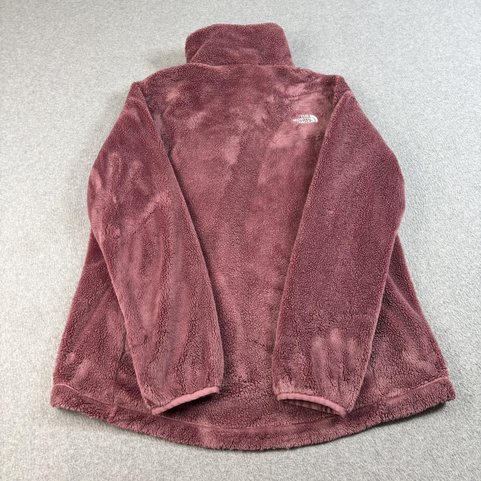 North Face Osito Jacket Womens Large Pink Fleece Plush Full Zip Sherpa Outdoor