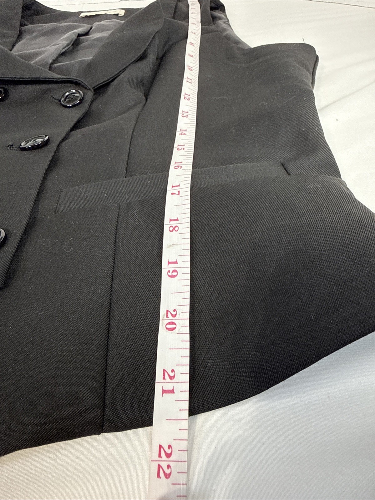 Belle Poque Black Suit Type Vest Women’s Lg. 6 Button Front, Buckle Back Strap.