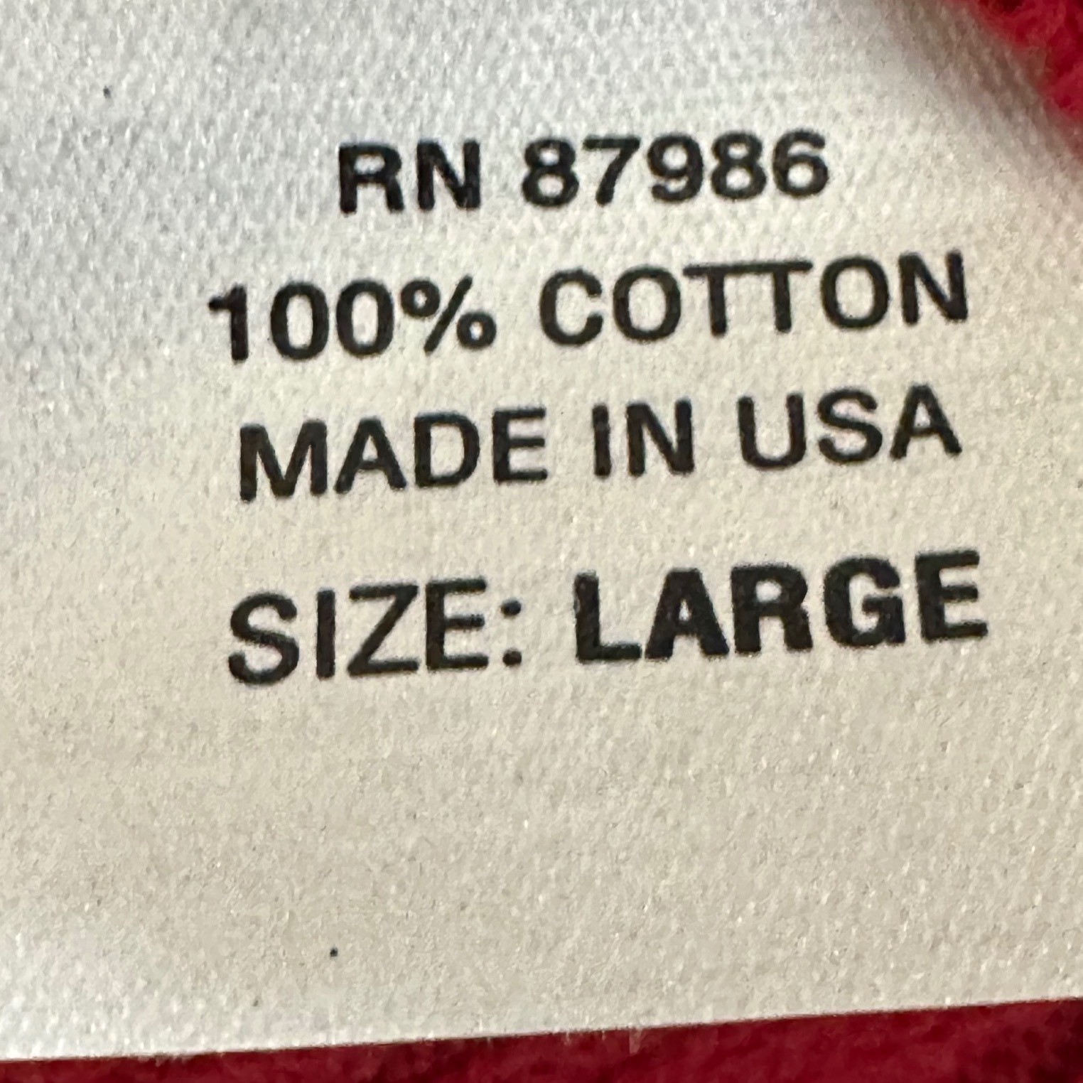 Basic Equipment Red Knit Vest Large 100% Cotton Button Front USA Made Deadstock