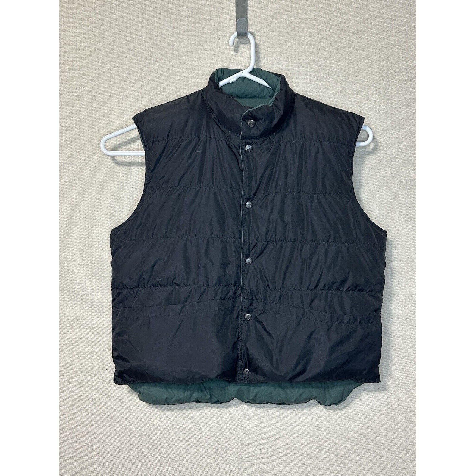 Herter’s Reversible Puffer Downs Vest XL Men’s Black Green Outdoor