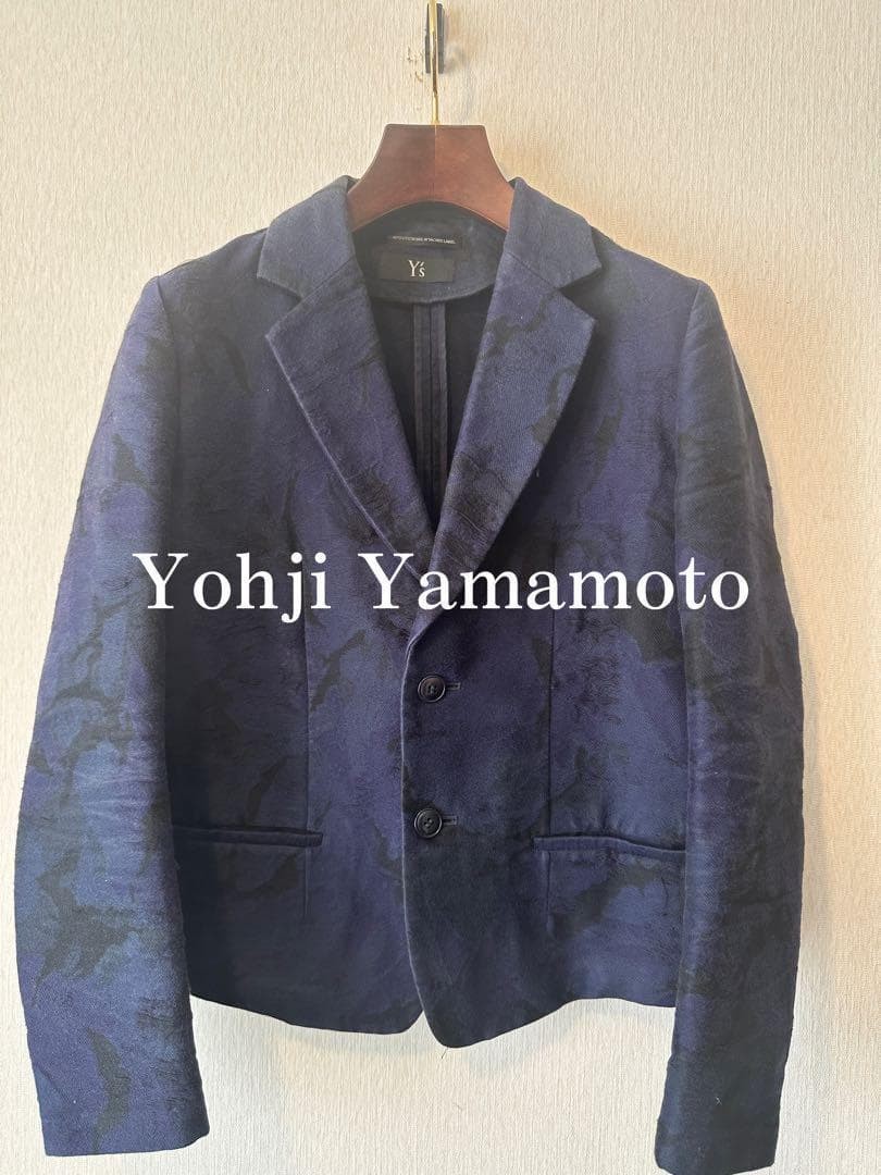 USED YOHJI YAMAMOTO PATTERN TAILORED JACKET ACCEPTABLE