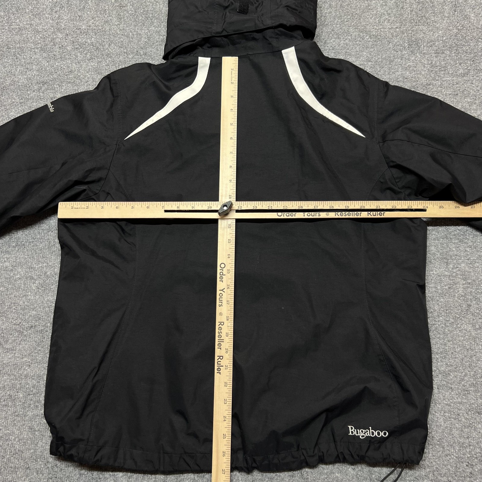 Columbia Bugaboo Interchange Jacket Womens 1X Black Omni-Tech Hooded Ski