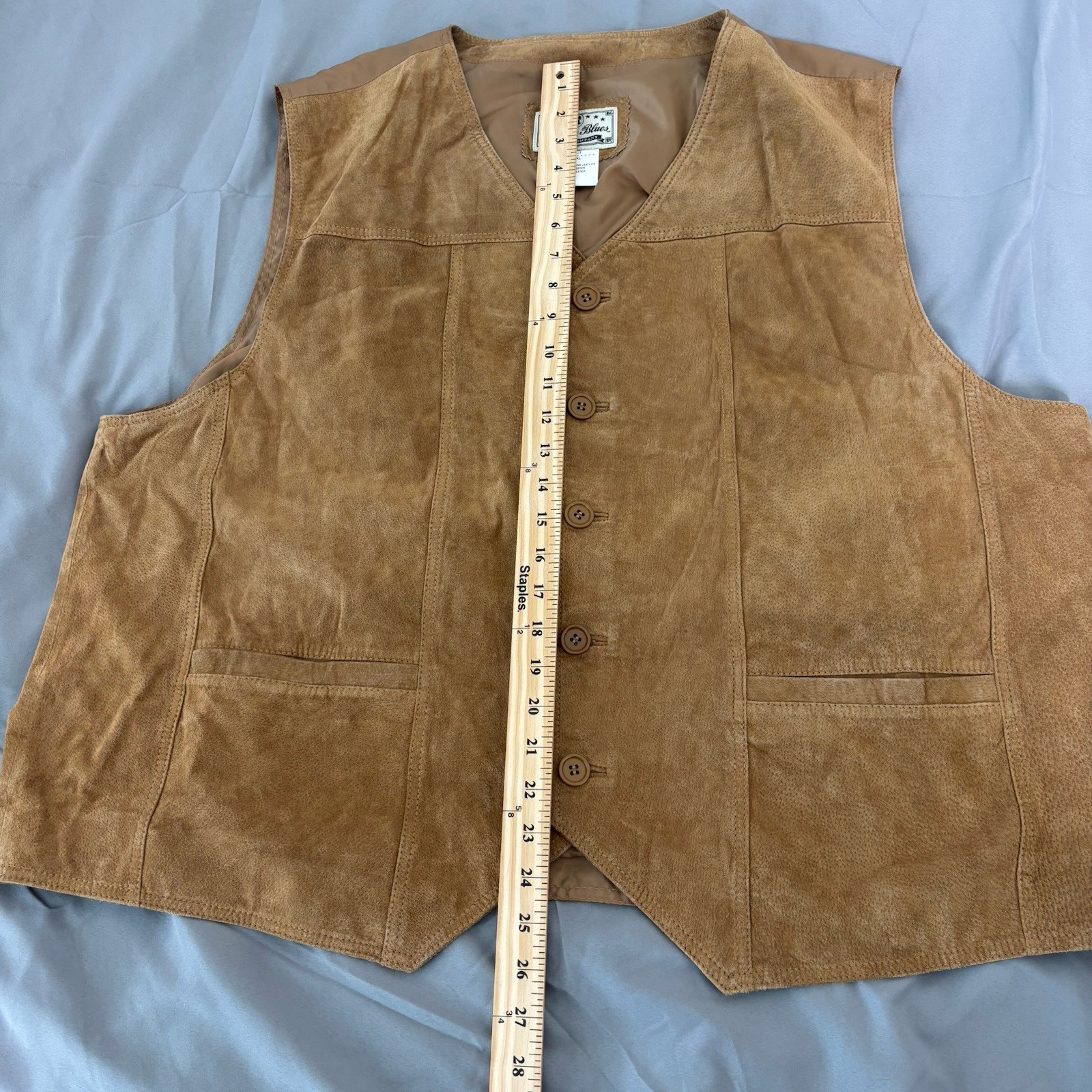 Liberty Blues Suede Vest Size XXL Excellent condition. 100% Genuine Leather