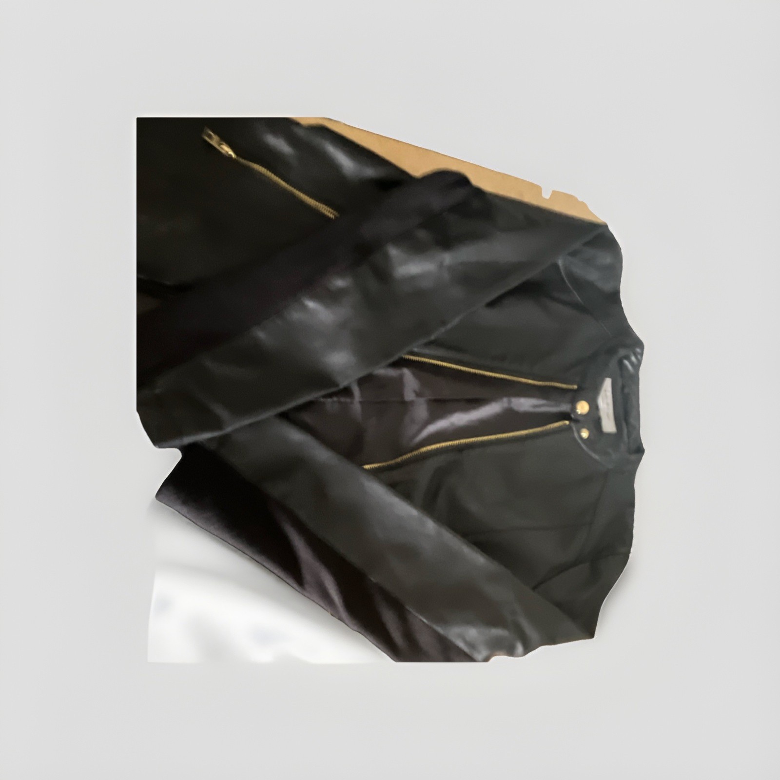 MARC NEW YORK ANDREW MARC Women’s Black Biker Jacket Full Zip Pockets L