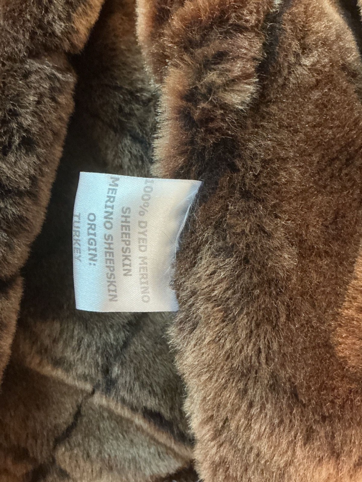 Overland Women’s 100% Sheepskin Shearling Coat Long Size 44