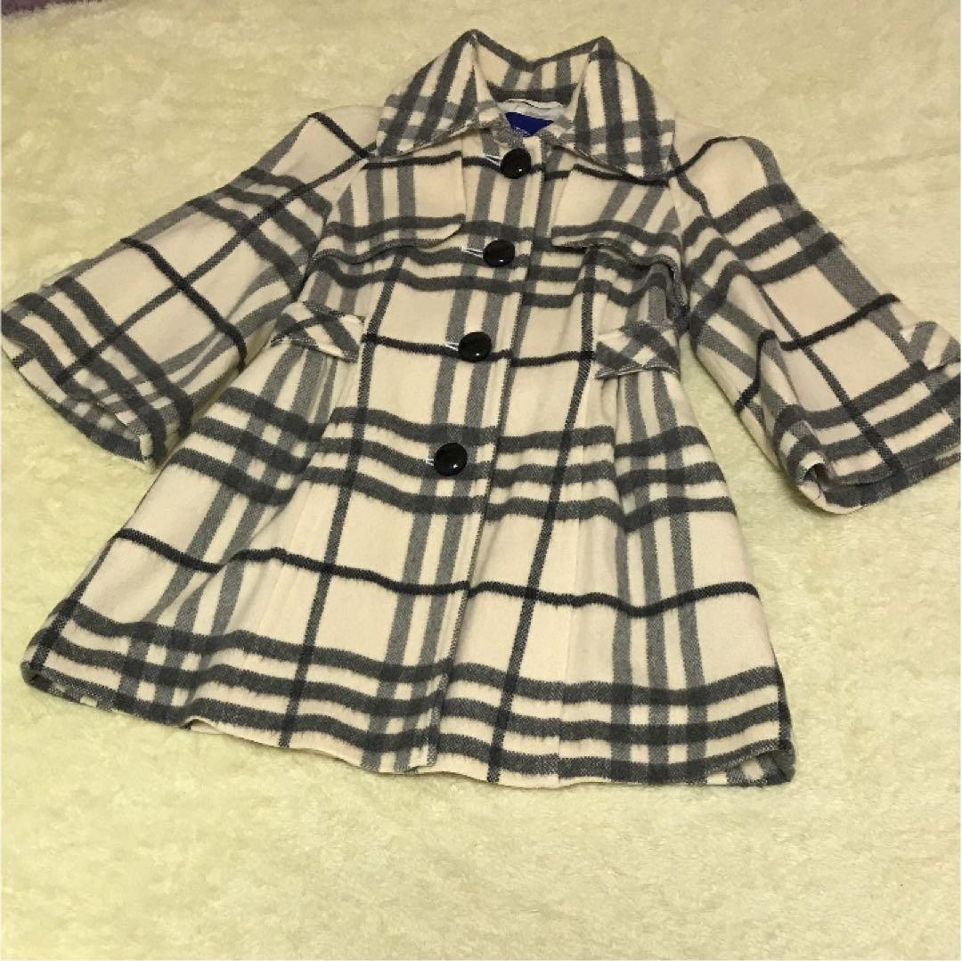 BURBERRY BLUE LABEL Check Pattern Coat 36