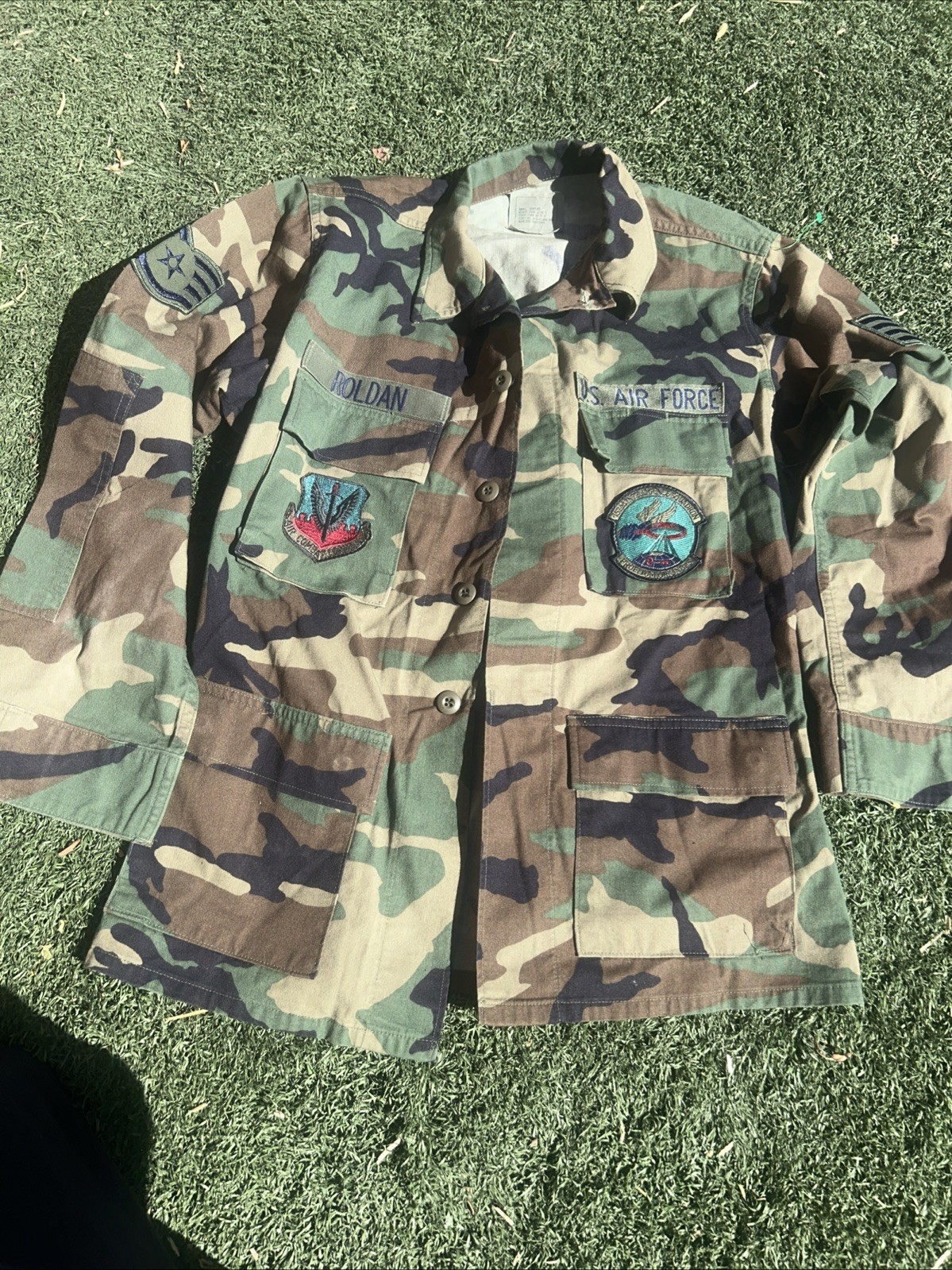 Women’s Airforce Coat Size Small Are Combat Command 152nd Intelligence Camo Army