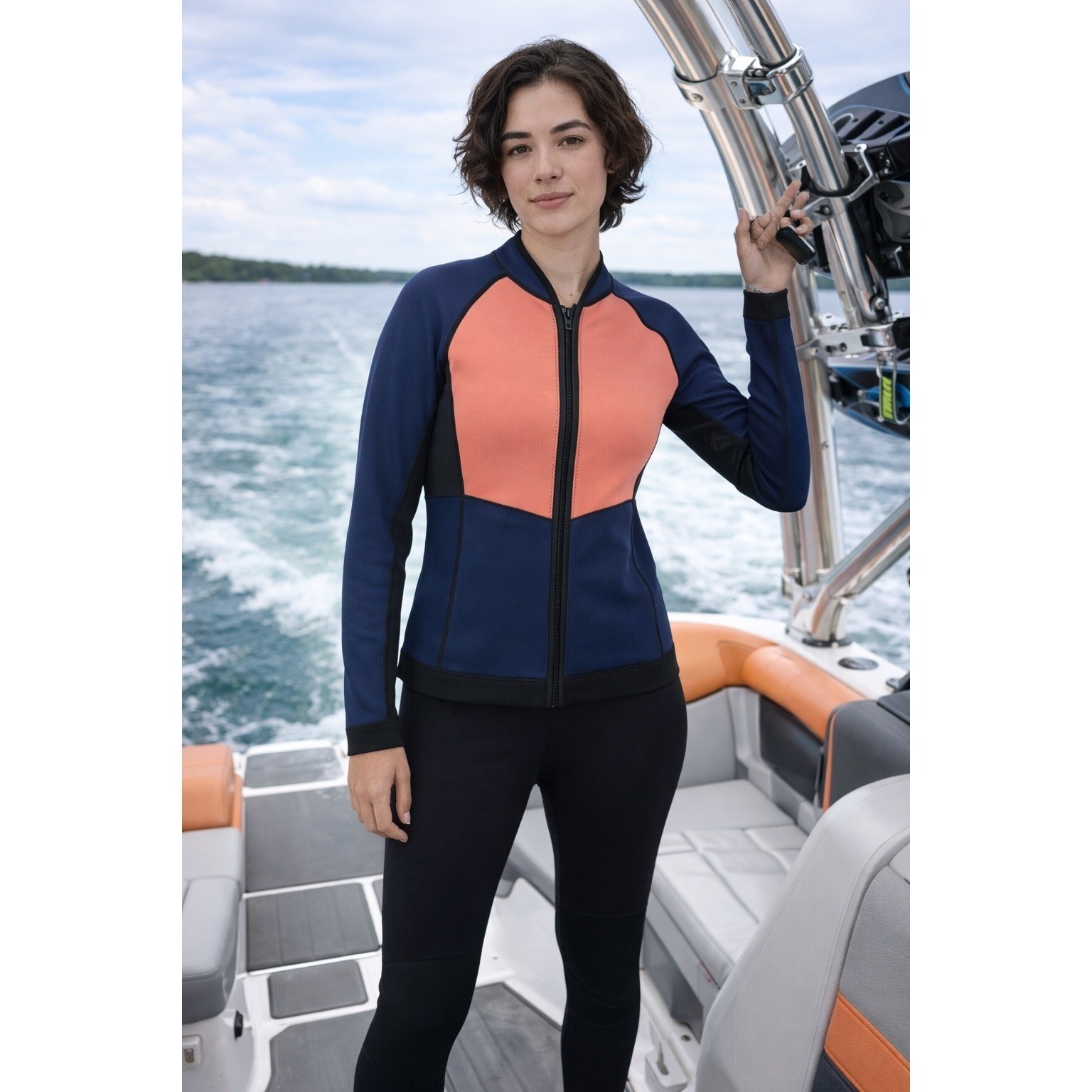 Sea-Doo Women’s Neoprene Riding Jacket – Jet Ski / Boating Performance Size L