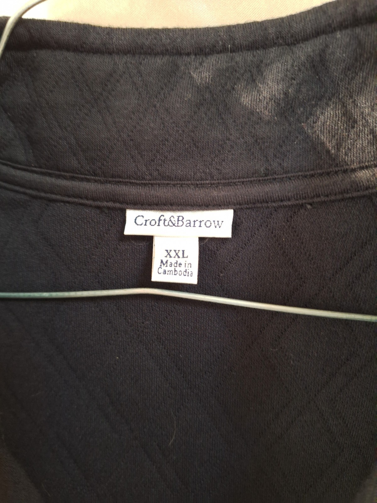 Croft & Barrow Jacket Women’s XXL Quilted Outside Unlined Full Zipper New /WT