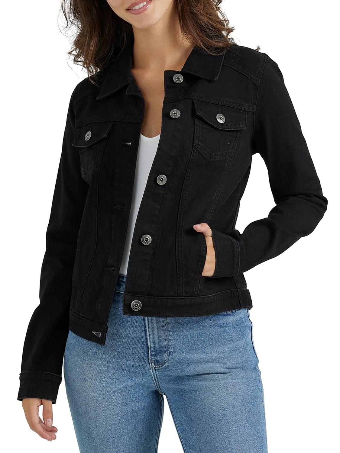 Authentic Women’s Wrangler Stretch Denim Jacket for Women