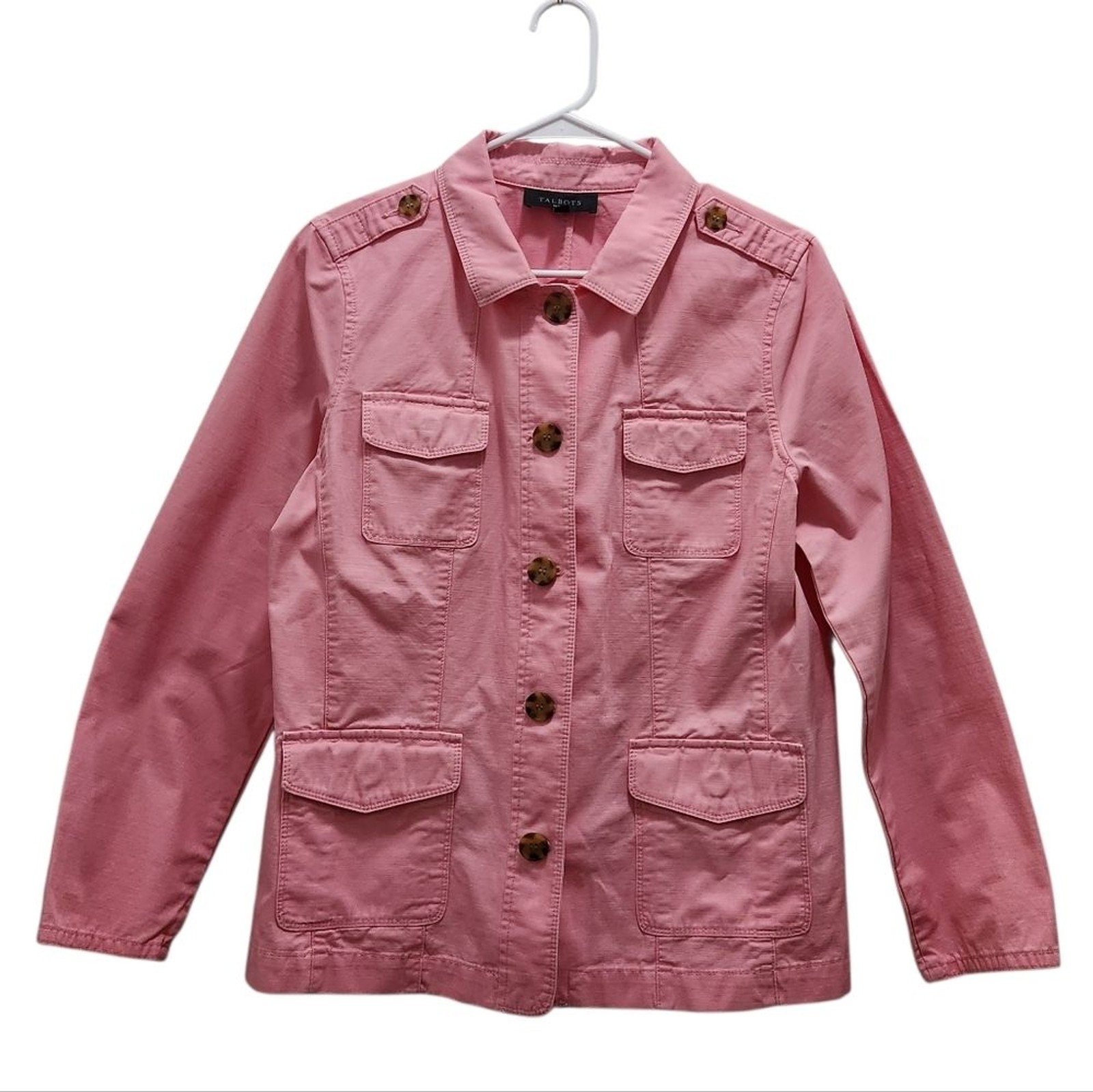 Talbots Petite Montauk Twill Light Pink Petite Jacket LP Versatile Spring Fall