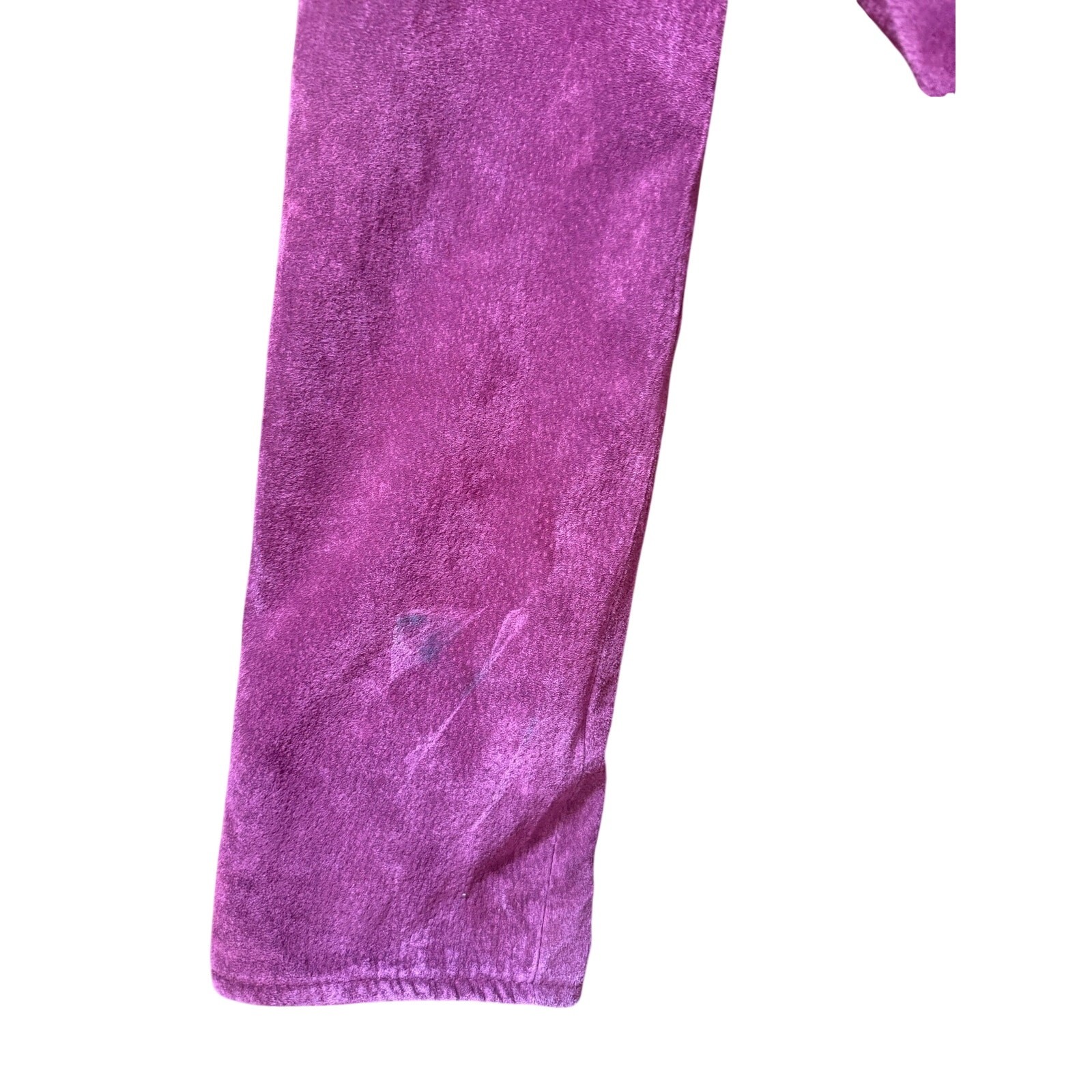 Live a little 100% Leather Suede Jacket (Plum/Purple) Size PL
