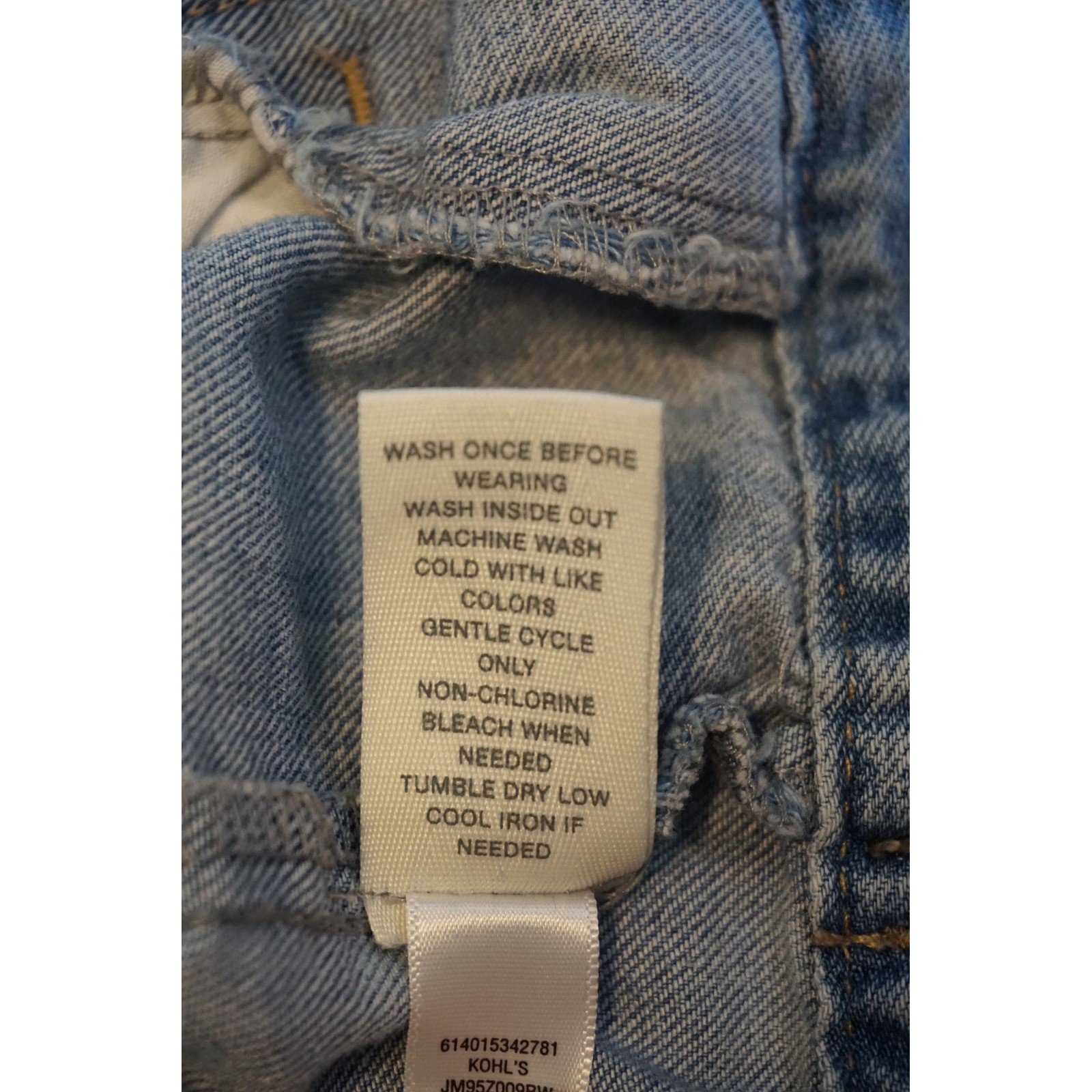 Mudd Womens Light Wash Distressed Denim Jacket Blue Jean XL KC.688