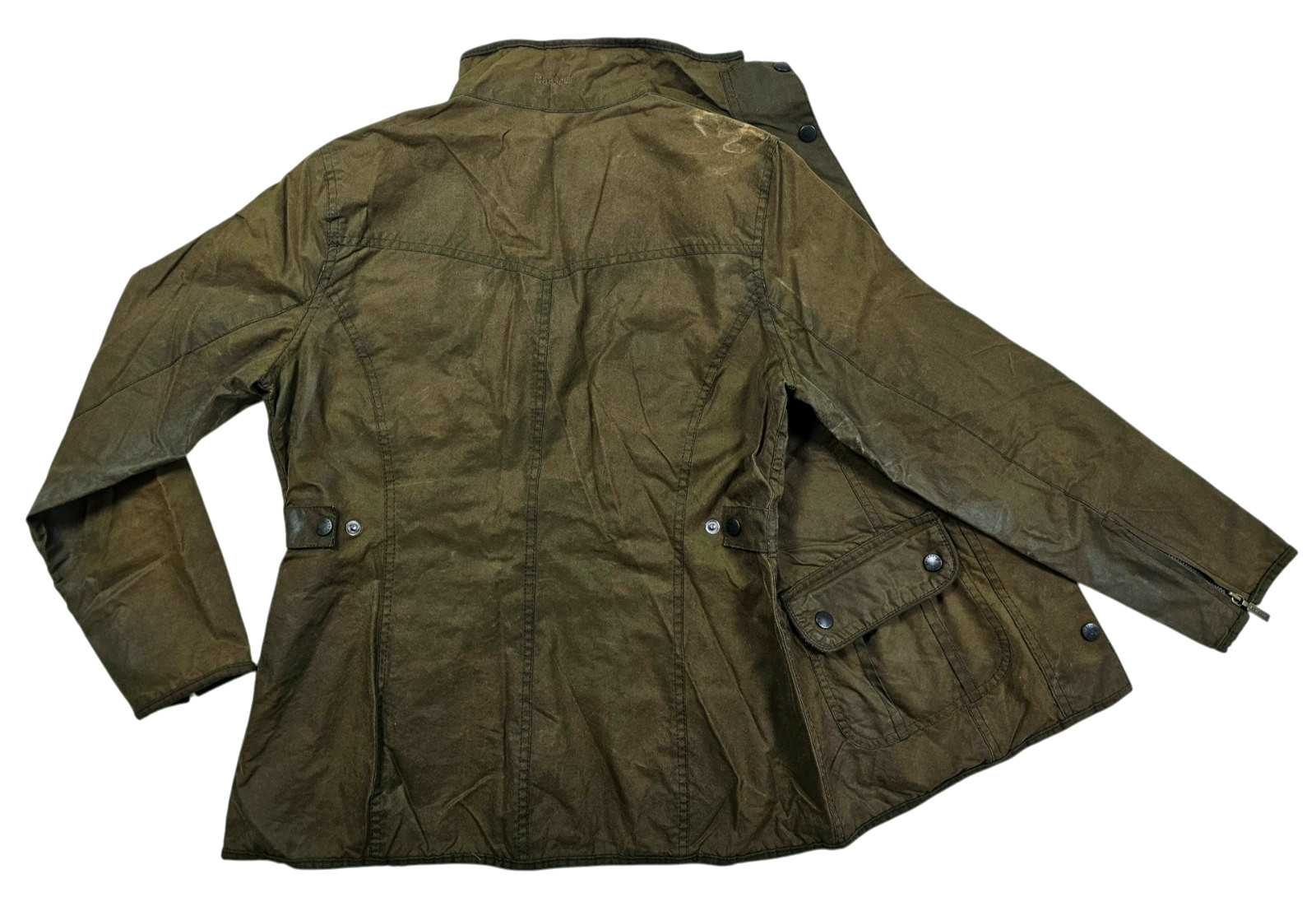HOT Women’s BARBOUR L1091 LADIES UTILITY PARKA LINED OLIVE WAX Jacket 10UK 6US S