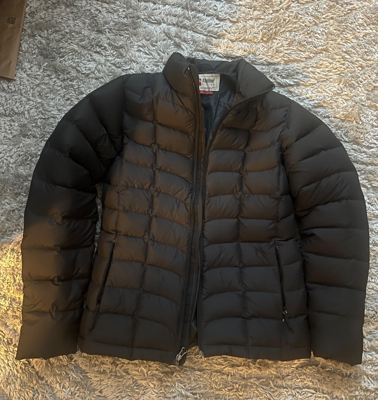 ALPINE DESIGN Women’s (Size Medium) Black Winter Puffer Jacket Duck Down Coat
