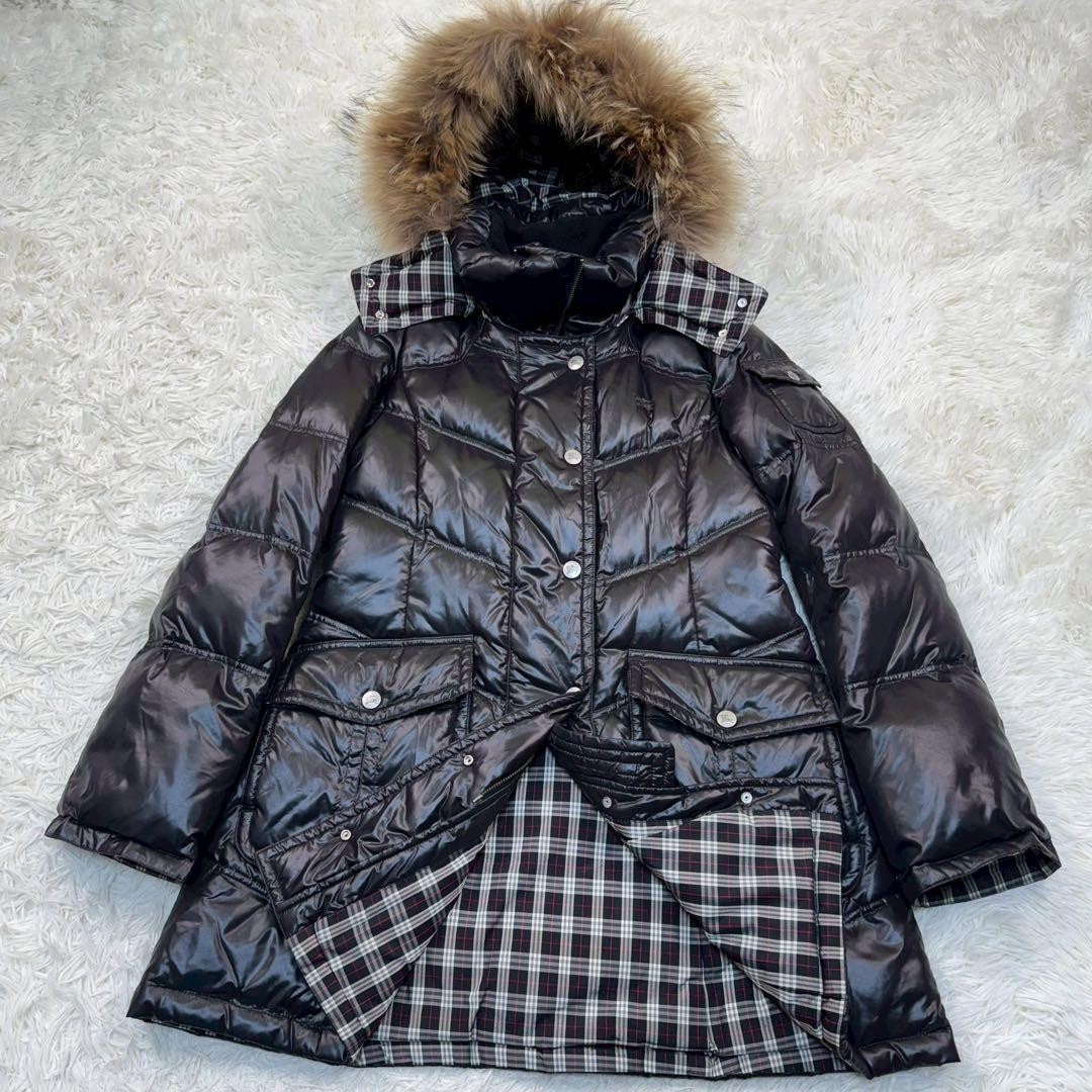 Excellent Condition Burberry Blue Label Down Coat 38 M Black