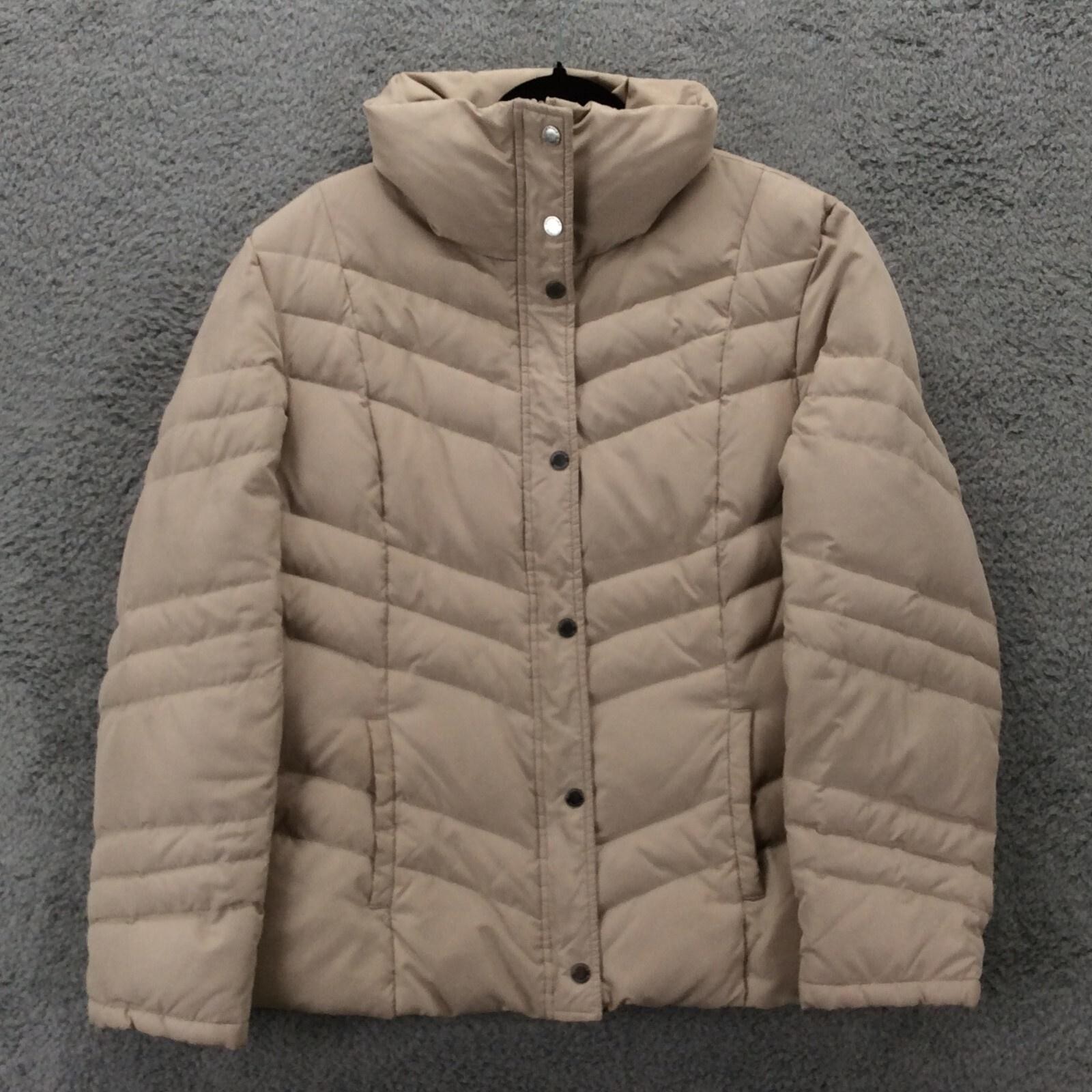 Kenneth Cole Reaction Jacket Womens XL Puffer Quilted Snap Button Winter Coat