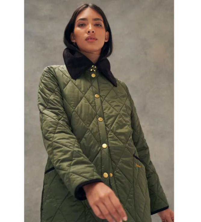 Barbour Modern Liddesdale Quilted Jacket -Olive/Class MSRP$385 BRITISH ELEGANCE