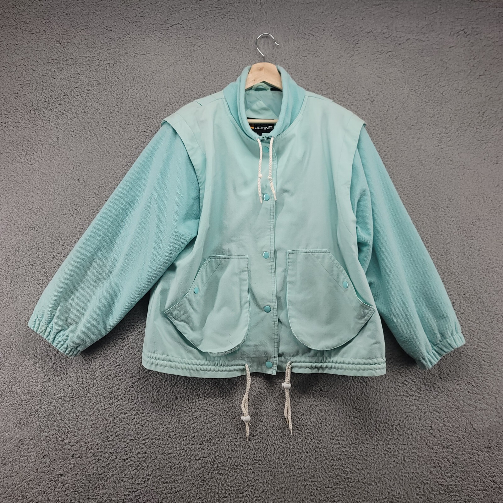 Andy Johns Jacket Women’s Large Layered Blue puffy ski jacket Vintage
