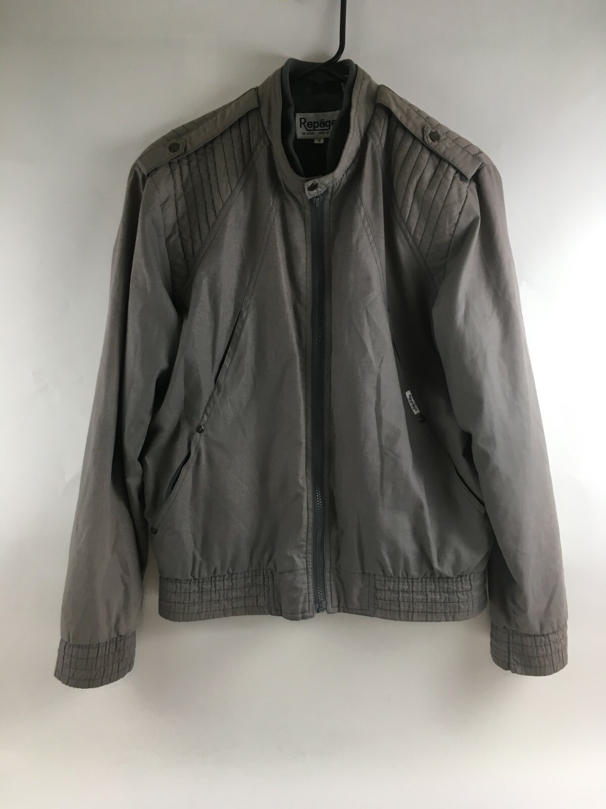 Repage Jacket Women’s Size Small Brown Long Sleeve Full Zip Lined Coat Vintage
