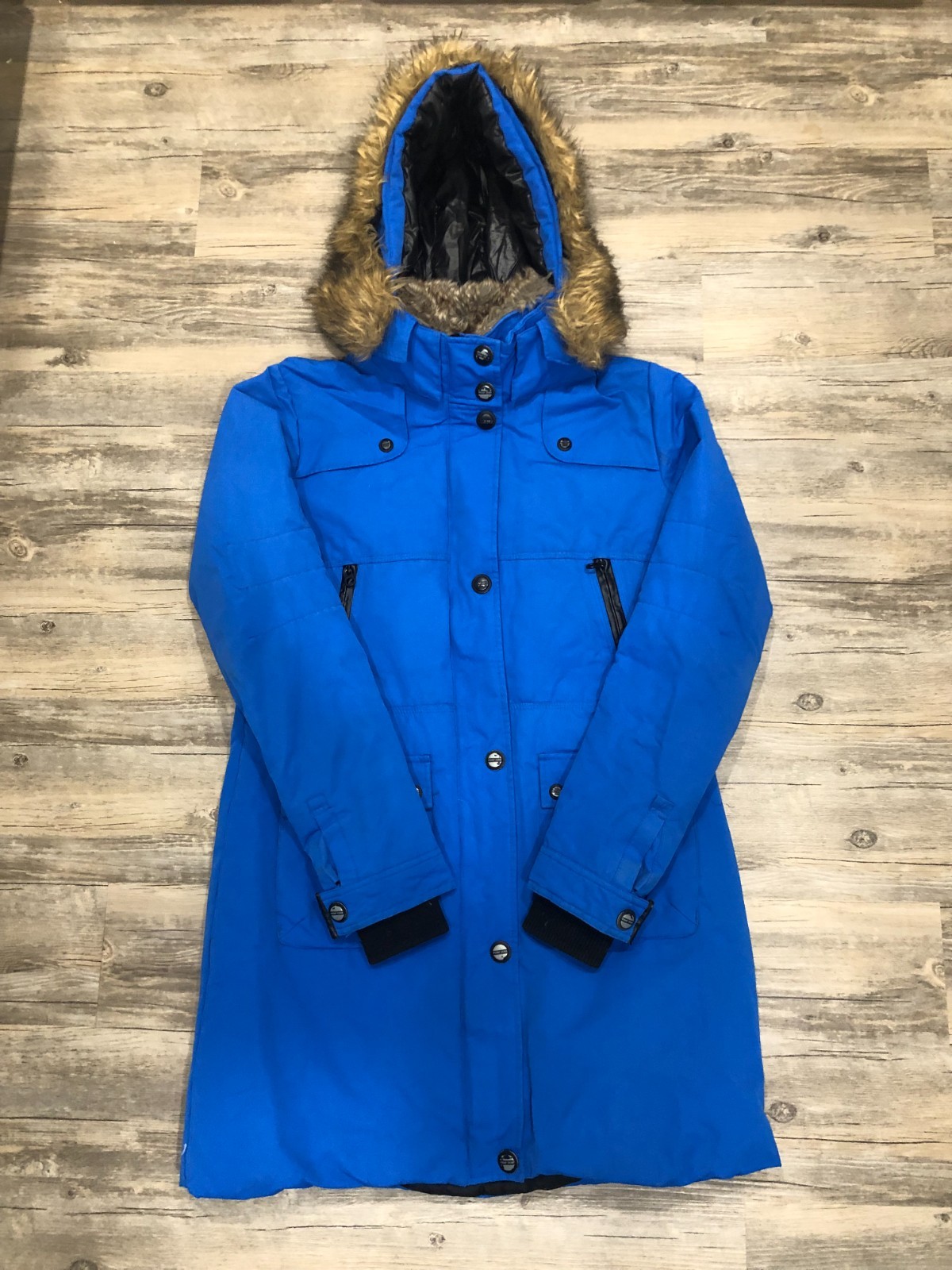 Point Zero Duvet Premium Down Cobalt Long Ski & Snow Jacket – Below -20C Medium