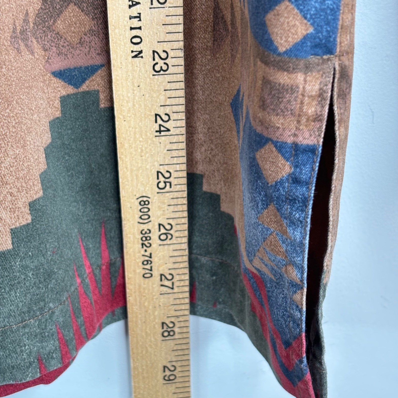 VTG Jones New York Aztec Southwestern Jacket S Zip Shacket Cowgirl Boho Western