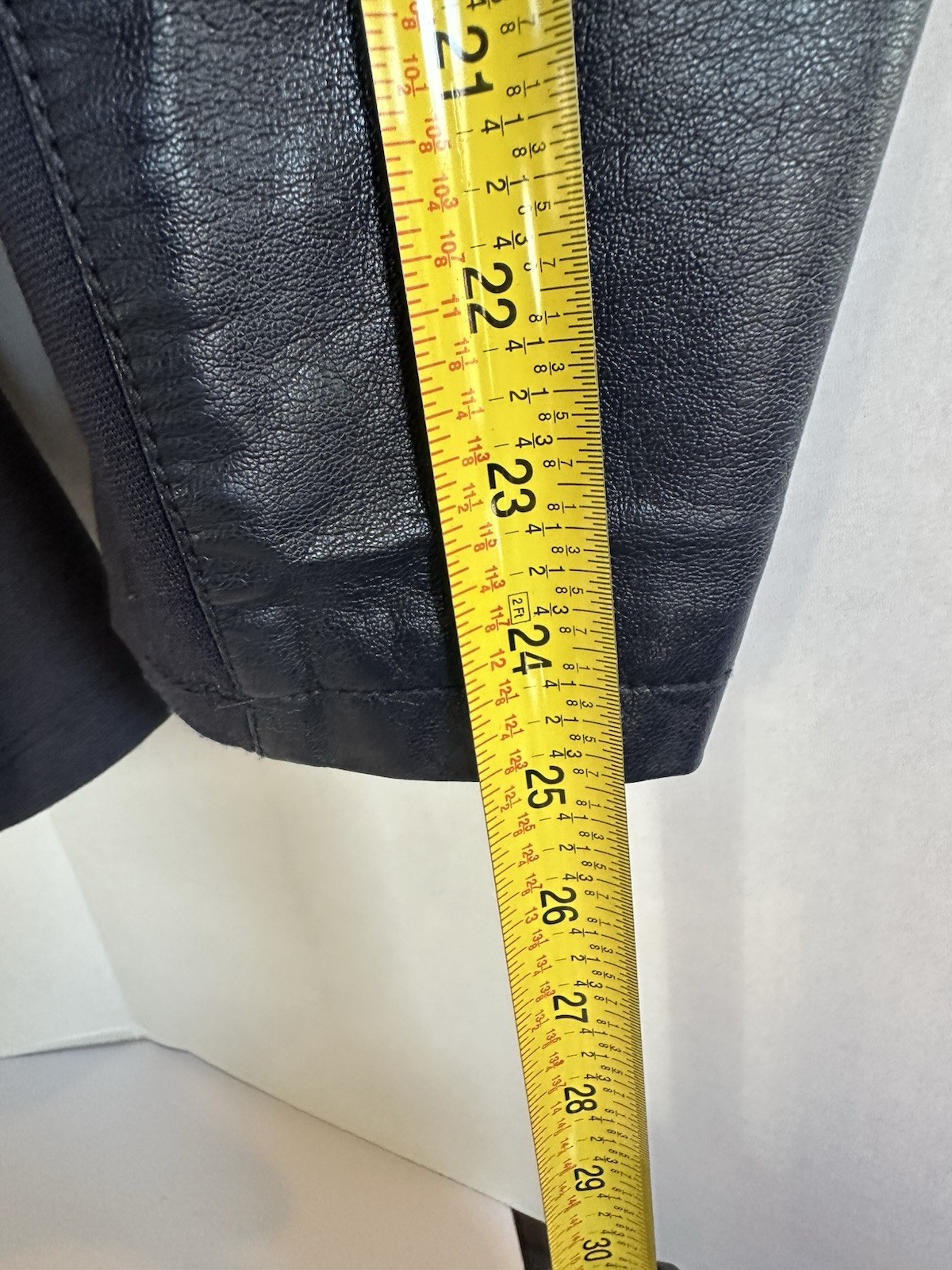 Kenneth Cole Reaction Moto Jacket Navy XL Stretch Faux Leather Designer Sturgis