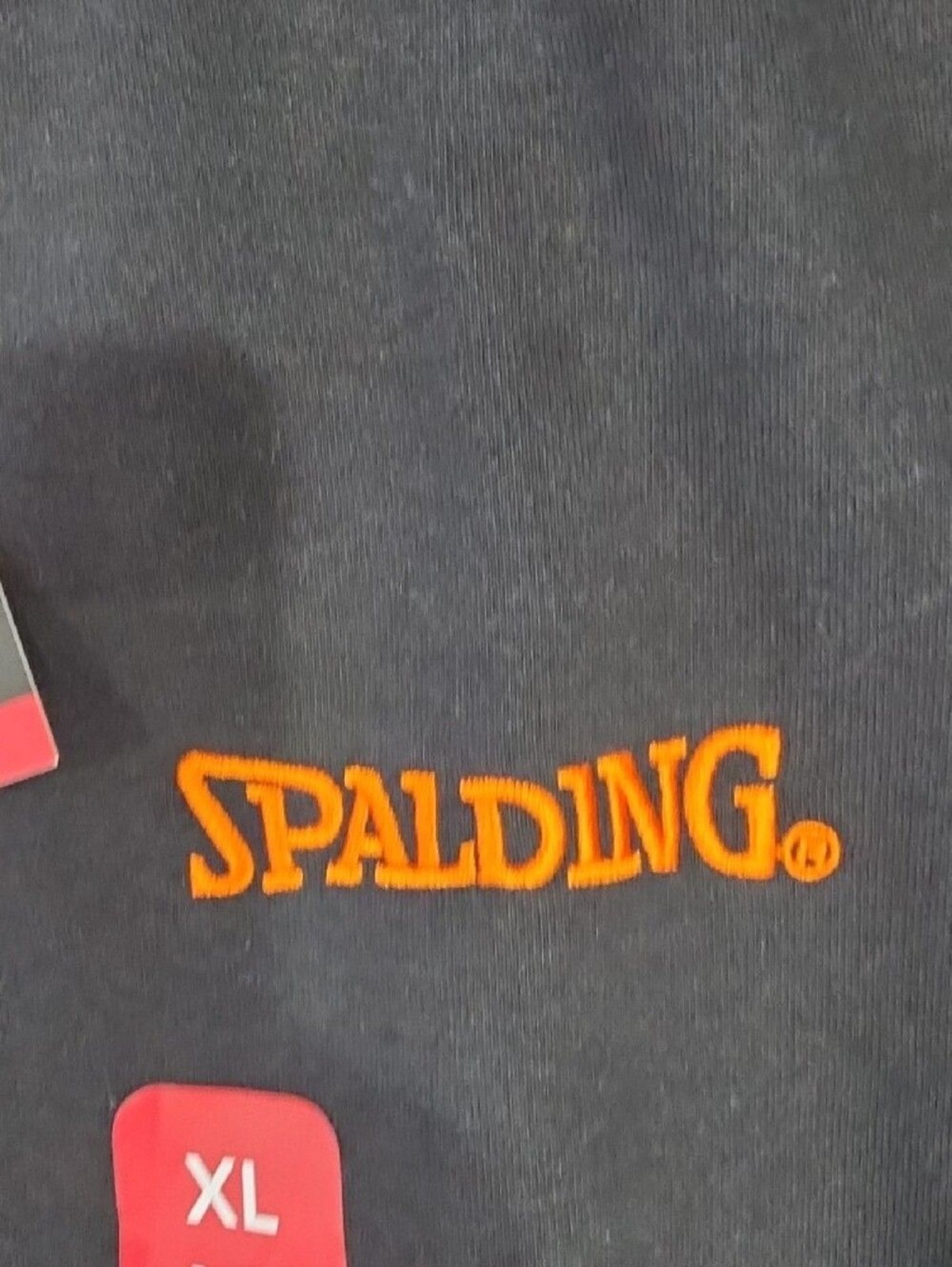 Spalding Black Full-Zip Jacket with Orange Logo