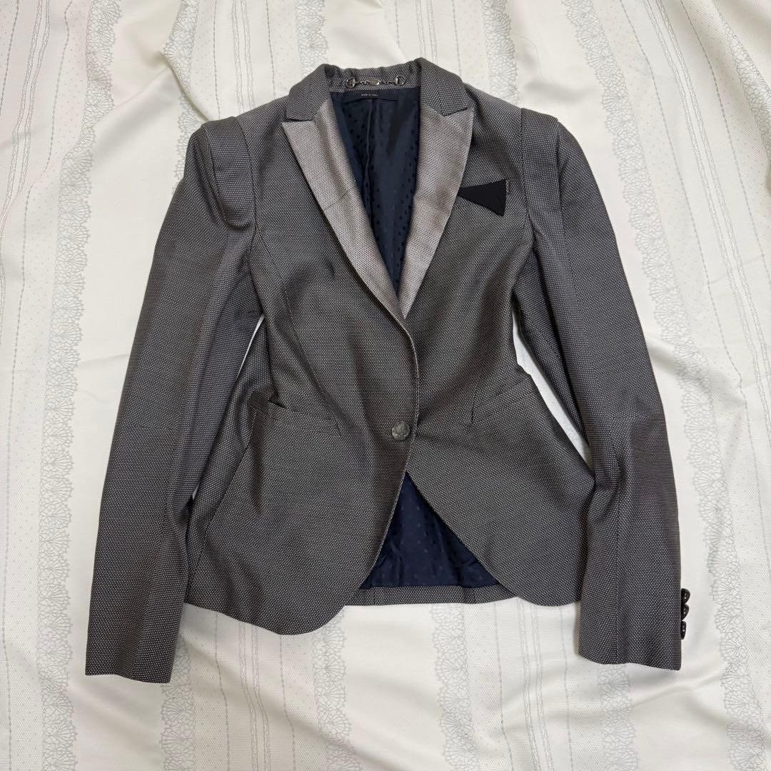 USED [EXCELLENT CONDITION] GUCCI SILK BLEND TAILORED JACKET GOOD