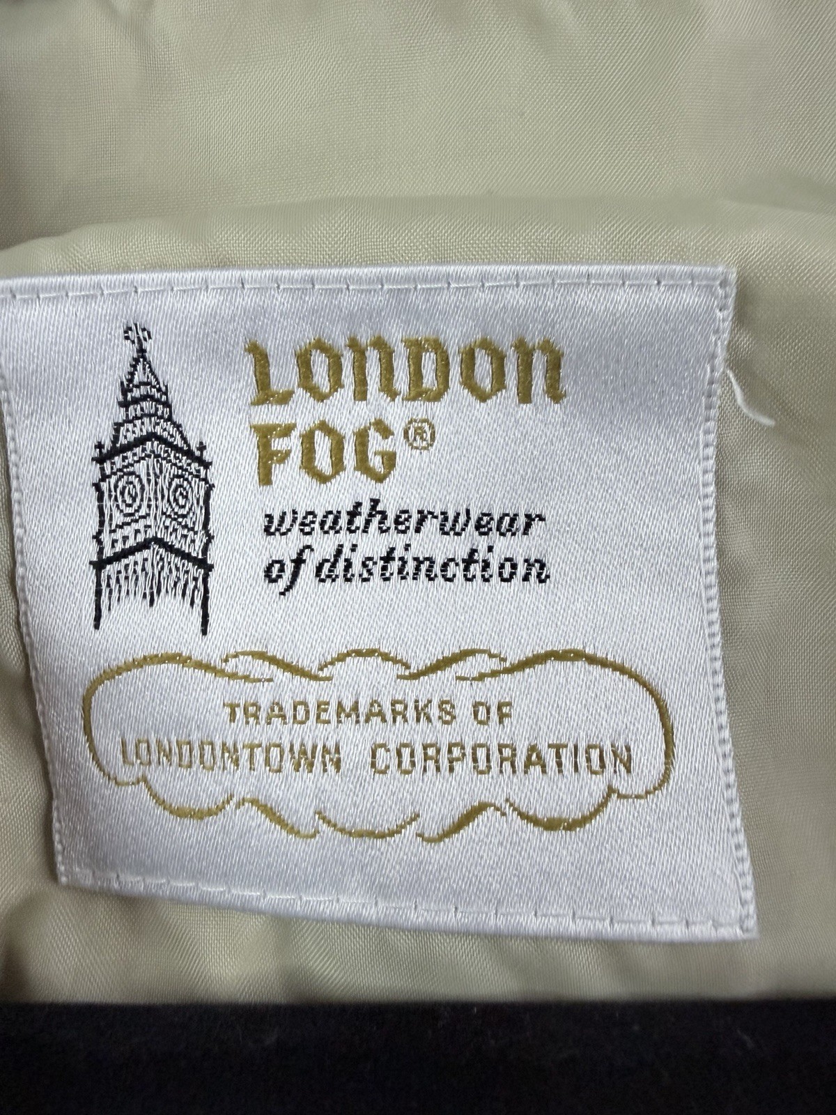 Vintage London Fog Womens 90s Jacket Beige Zip Front Lightweight Coat XL