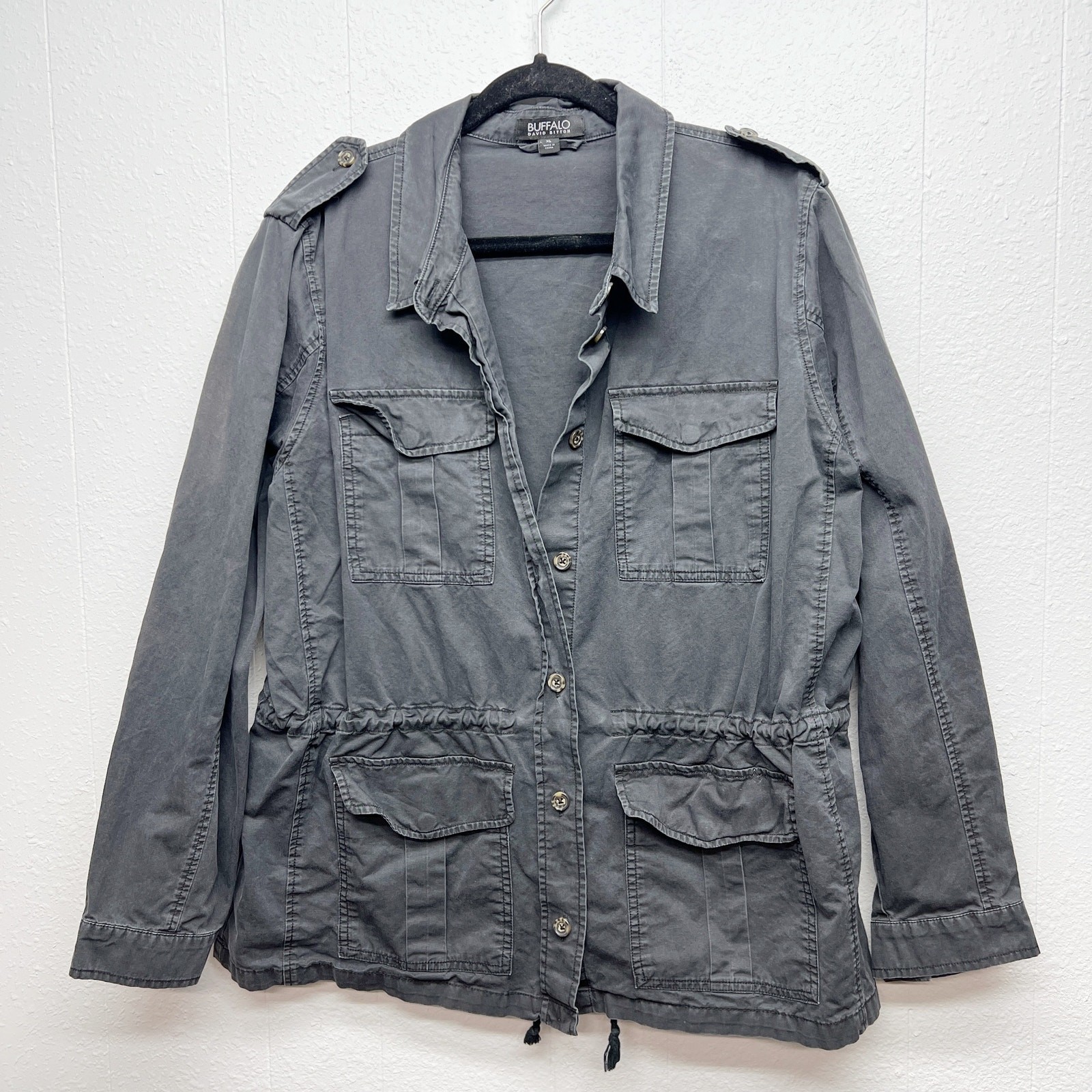 Buffalo Stonewash Womens Utility Jacket XL Casual Travel Fishing