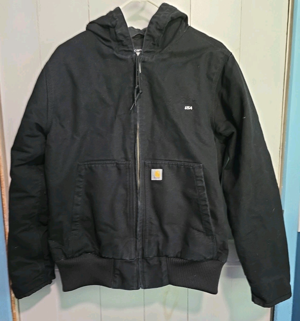 NWOT Carhartt J130-W Black Washed Duck Insulated Women’s Active Jacket Large L