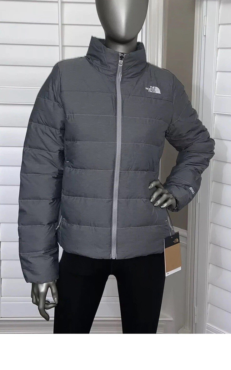 The North Face Minoqua Down Jacket Women’s M Gray Insulated Water Resistant